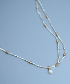 monshiro シルバーグラスネックレス(ススキネックレス)