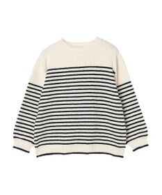 CRAFT STANDARD BOUTIQUE 洗えるモールニットボーダープルオーバー