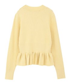 YECCA VECCA 金釦ペプラムニット