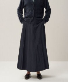 ATON HAND DYED NYLON| タックフレアスカート