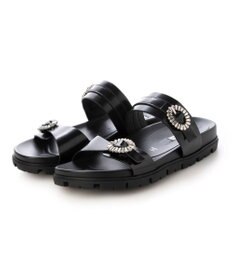 MODE ET JACOMO <MODE ET JACOMO>ビジューベルトフットベッドサンダル