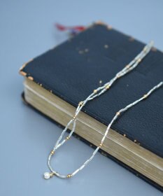 monshiro シルバーグラスネックレス(ススキネックレス)