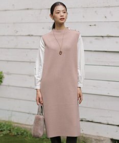J.PRESS LADIES L 【洗える】CLOTH COMBI KNIT ワンピース