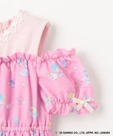 ANY KIDS 【any FAM× リトルツインスターズ 】キキ&ララ オン・オフショルダーワンピース