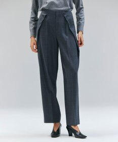 BEIGE， TERNES / 変形タックウールワイドパンツ