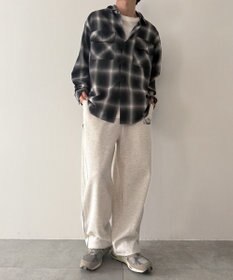 WEGO 【ウエストゴム】パイピングスウェットパンツ