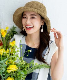 Tiaclasse ナチュラルな風合いのアンダリミックスクロシェハット