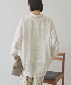 AMERICAN HOLIC レースパッチワークシャツ