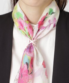 MOONBAT Luna Luce(ルナルーチェ)スカーフリング パール調 Cross Ring お手持ちのスカーフを通すだけ ギフト