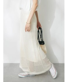 CRAFT STANDARD BOUTIQUE 配色メッシュニットスカート