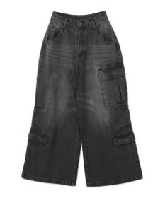 WEGO ヴィンテージウォッシュバギーカーゴパンツ