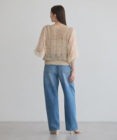 YECCA VECCA 【archive】テープヤーン袖レースプルオーバー