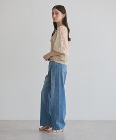 YECCA VECCA 【archive】テープヤーン袖レースプルオーバー