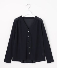 J.PRESS LADIES 【冷房対策に】シアードライトリコット Vネック カーディガン