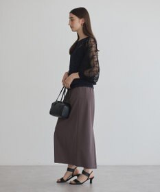 YECCA VECCA 【archive】テープヤーン袖レースプルオーバー