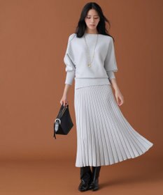 ANY SIS CICA加工 ニット フレア スカート