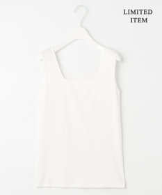 ICB L 【WEB限定・洗える】 ブロードステッチリブ タンクトップ