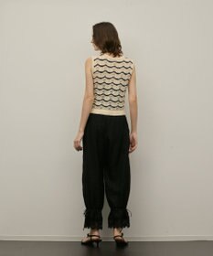 GRACE CONTINENTAL クロシェライクニットジレ
