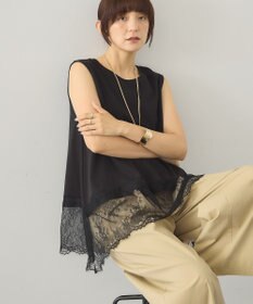 AMERICAN HOLIC 裾レースノースリーブプルオーバー