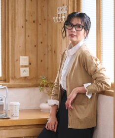 WEGO 【WEB限定/2025年秋冬新作//洗濯OK/毛玉レス/MLXLサイズ展開/オフィス/カジュアル】ベーシックニットカーディガン