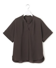 23区 【先行予約】ストレッチジョーゼット キーネック ブラウス