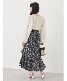 earth music&ecology 袖パールドッキングプルオーバー