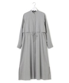 23区 【洗える】TWマットクロス シャツワンピース