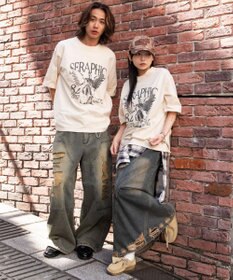 WEGO 【ユニセックス着用ITEM/MLサイズ展開】ブリーチヴィンテージグラフィックT（SS）