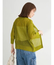 Green Parks Ｚｉｐ付メッシュカーディガン