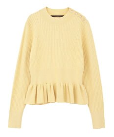 YECCA VECCA 金釦ペプラムニット