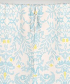 自由区 S 【洗える】ダマスクフローラルプリント スカート