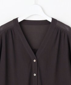 J.PRESS LADIES 【冷房対策に】シアードライトリコット Vネック カーディガン