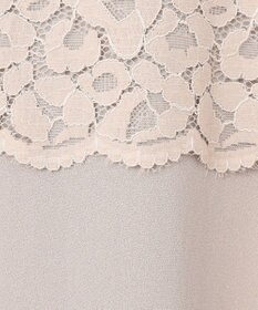 自由区 S 【洗える】レースコンビジョーゼット ワンピース