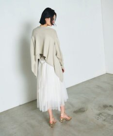 GRACE CONTINENTAL ティアードラップチュールスカート