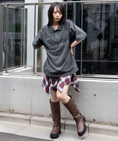 WEGO 【ユニセックス着用ITEM】ピグメントロゴポロシャツ（SS）