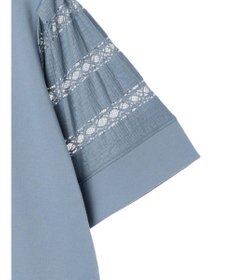 earth music&ecology フレア袖レースプルオーバー