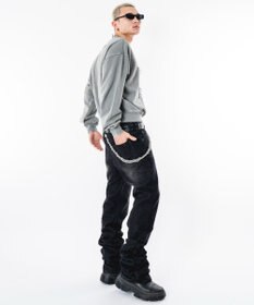 WEGO 【ユニセックス着用ITEM】ブリーチハトメロゴプルオーバー