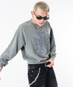 WEGO 【ユニセックス着用ITEM】ブリーチハトメロゴプルオーバー