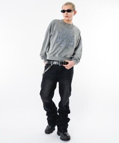 WEGO 【ユニセックス着用ITEM】ブリーチハトメロゴプルオーバー