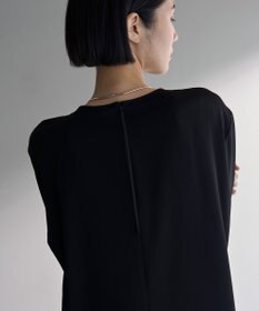 UNFILO ドレープサテンブラウス