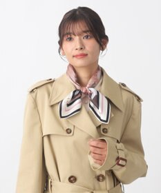 MOONBAT 【WEB限定】PAUL & JOE ACCESSOIRES シルクツイル キャットコラージュスカーフ 58×58cm