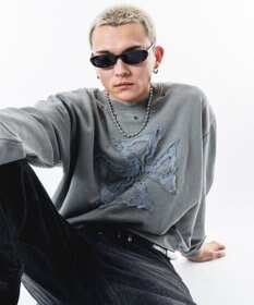 WEGO 【ユニセックス着用ITEM】ブリーチハトメロゴプルオーバー