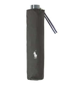 MOONBAT 【遮熱・遮光】POLO RALPH LAUREN(ポロ ラルフローレン)無地 PP刺繍 晴雨兼用 雨傘 折りたたみ傘 簡単開閉