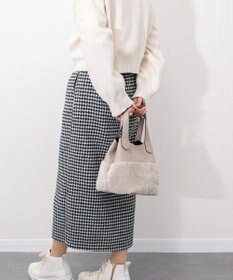 INTER-CHAUSSURES 【RIPANI】ムートンコンビハンドバッグ