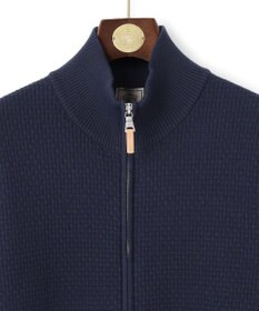 J.PRESS MEN 【High twist links】フルジップカーディガン