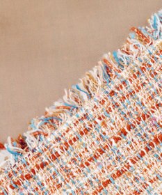 23区 L GIOLICAツイード ノーカラー ボタン ジャケット