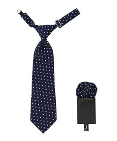 MIKI HOUSE HOT BISCUITS 【ミキハウス】 ドット柄ネクタイ(ポケットチーフ付)