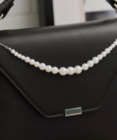 Tiaclasse 【安田美沙子さん着用・4way /2TYPEハンドル】パールチェーン付きハーフフォーマルミニバッグ