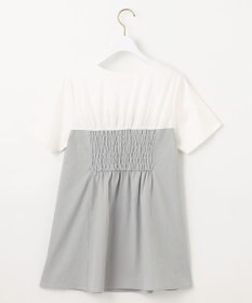 ANY SIS ビスチェドッキング風 カットソー