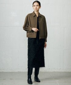 自由区 L 【17号サイズまで展開・SHIHOさん着用】デニムライクツイル ジャケット